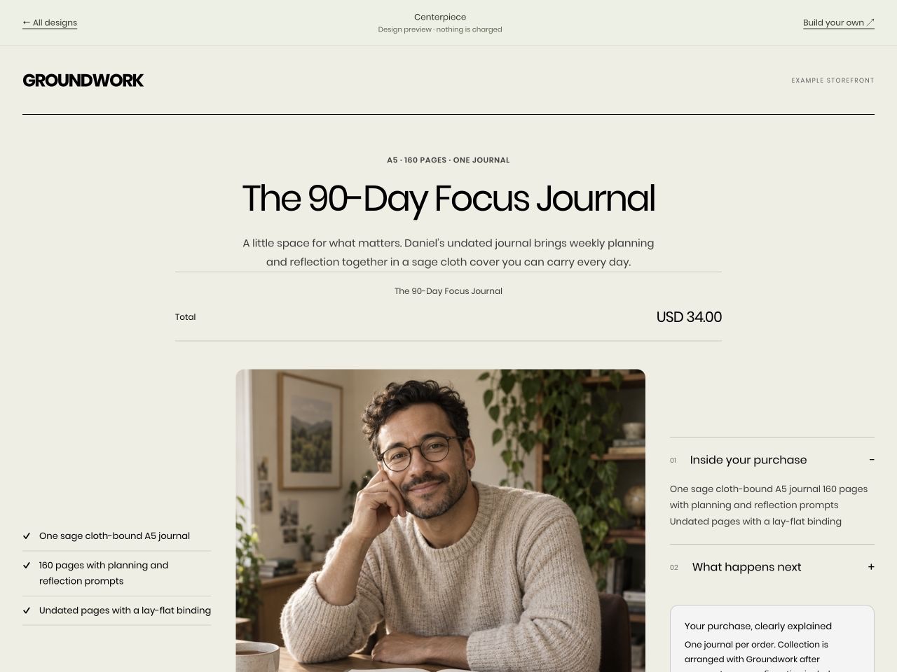The 90-Day Focus Journal checkout